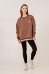 9-15 Yaş Champ Unıque Kız Çocuk Sweat -Modern Latte